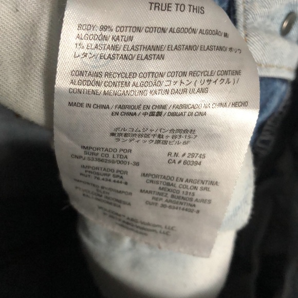 Women’s size 26 Volcom Liberator High Rise Skinny Blue Jeans - Picture 9 of 13